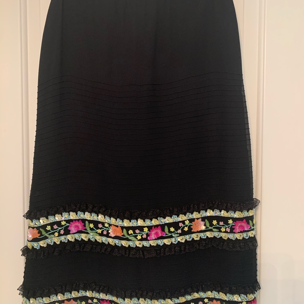 Escada black silk skirt - Picture 2 of 13